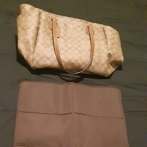 COACH Signature Baby Diaper Bag F35414 Khaki